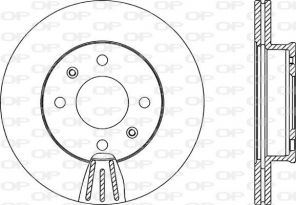 Open Parts BDR2140.20 - Brzdový kotúč -