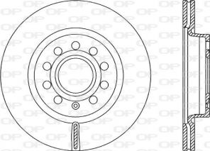 Open Parts BDR2150.20 - Brzdový kotúč -