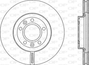 Open Parts BDR2158.20 - Brzdový kotúč -