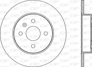 Open Parts BDR2175.10 - Brzdový kotúč -