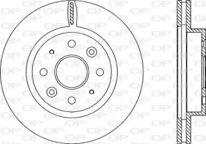Open Parts BDR2210.20 - Brzdový kotúč -