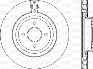 Open Parts BDR2225.20 - Brzdový kotúč -
