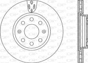 Open Parts BDR2258.20 - Brzdový kotúč -