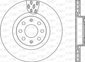 Open Parts BDR2259.20 - Brzdový kotúč -