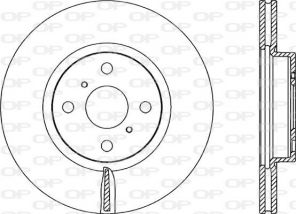 Open Parts BDR2316.20 - Brzdový kotúč -