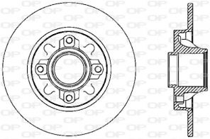 Open Parts BDR2388.10 - Brzdový kotúč -