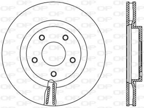 Open Parts BDR2401.20 - Brzdový kotúč -