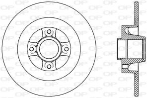 Open Parts BDR2427.10 - Brzdový kotúč -