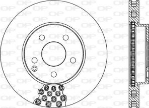 Open Parts BDR1998.20 - Brzdový kotúč -