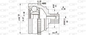 Open Parts CVJ5227.10 - Homokinetický kĺb