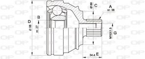 Open Parts CVJ5228.10 - Homokinetický kĺb