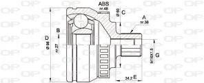 Open Parts CVJ5376.10 - Homokinetický kĺb