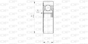 Open Parts CVJ5408.20 - Homokinetický kĺb -