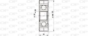 Open Parts CVJ5418.20 - Homokinetický kĺb -