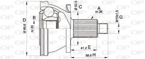 Open Parts CVJ5433.10 - Homokinetický kĺb -