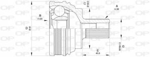 Open Parts CVJ5538.10 - Homokinetický kĺb -