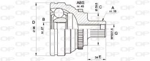 Open Parts CVJ5174.10 - Homokinetický kĺb