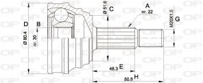 Open Parts CVJ5190.10 - Homokinetický kĺb