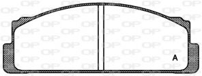 Open Parts BPA0022.00 - Brzdové platničky -