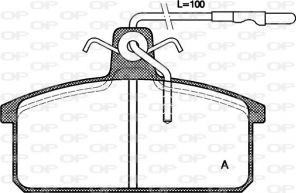 Open Parts BPA0128.32 - Brzdové platničky -