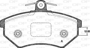 Open Parts BPA0134.40 - Brzdové platničky -