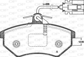 Open Parts BPA0134.62 - Brzdové platničky -