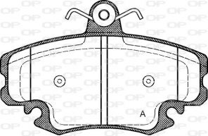 Open Parts BPA0141.20 - Brzdové platničky -