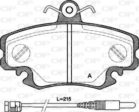 Open Parts BPA0141.30 - Brzdové platničky -