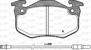 Open Parts BPA0144.32 - Brzdové platničky -