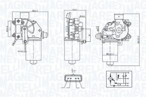 Magneti Marelli 064377400010 - Motor stieračov