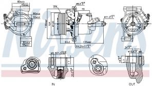 Nissens 891074 - Kompresor -