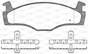 Open Parts BPA0171.10 - Brzdové platničky -