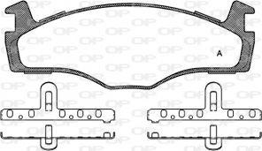 Open Parts BPA0171.60 - Brzdové platničky -