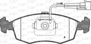 Open Parts BPA0172.12 - Brzdové platničky -
