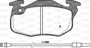Open Parts BPA0192.12 - Brzdové platničky -