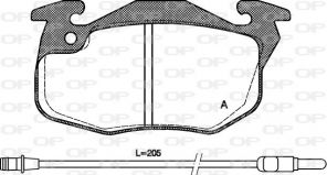 Open Parts BPA0192.22 - Brzdové platničky -