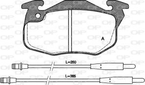 Open Parts BPA0192.34 - Brzdové platničky -