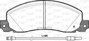 Open Parts BPA0202.02 - Brzdové platničky -