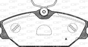 Open Parts BPA0208.00 - Brzdové platničky -
