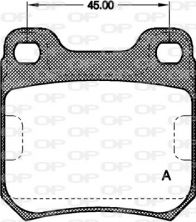 Open Parts BPA0239.40 - Brzdové platničky -