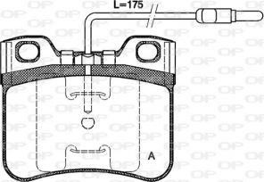 Open Parts BPA0247.14 - Brzdové platničky -