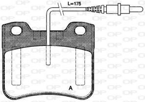Open Parts BPA0247.24 - Brzdové platničky -