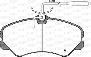 Open Parts BPA0261.02 - Brzdové platničky -