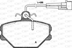 Open Parts BPA0264.02 - Brzdové platničky -