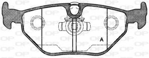 Open Parts BPA0265.15 - Brzdové platničky -