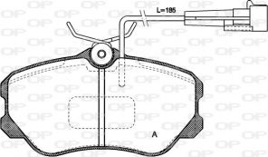 Open Parts BPA0303.02 - Brzdové platničky -
