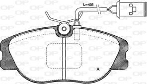 Open Parts BPA0305.02 - Brzdové platničky -