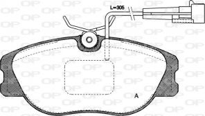 Open Parts BPA0305.31 - Brzdové platničky -