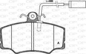 Open Parts BPA0312.02 - Brzdové platničky -