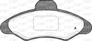 Open Parts BPA0331.00 - Brzdové platničky -